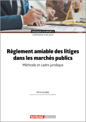 Règlement amiable des litiges dans les marchés publics